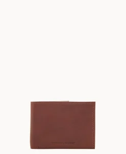 Dooney & Bourke The Florentine Collection|Grab and Go<Florentine Billfold with Train Pass Chestnut