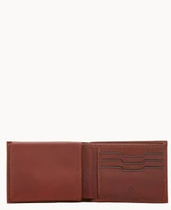 Dooney & Bourke The Florentine Collection|Grab and Go<Florentine Billfold with Train Pass Chestnut
