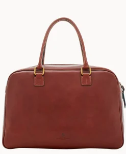 Dooney & Bourke The Florentine Collection|Ready For the Getaway<Florentine Bowler Duffle Chestnut