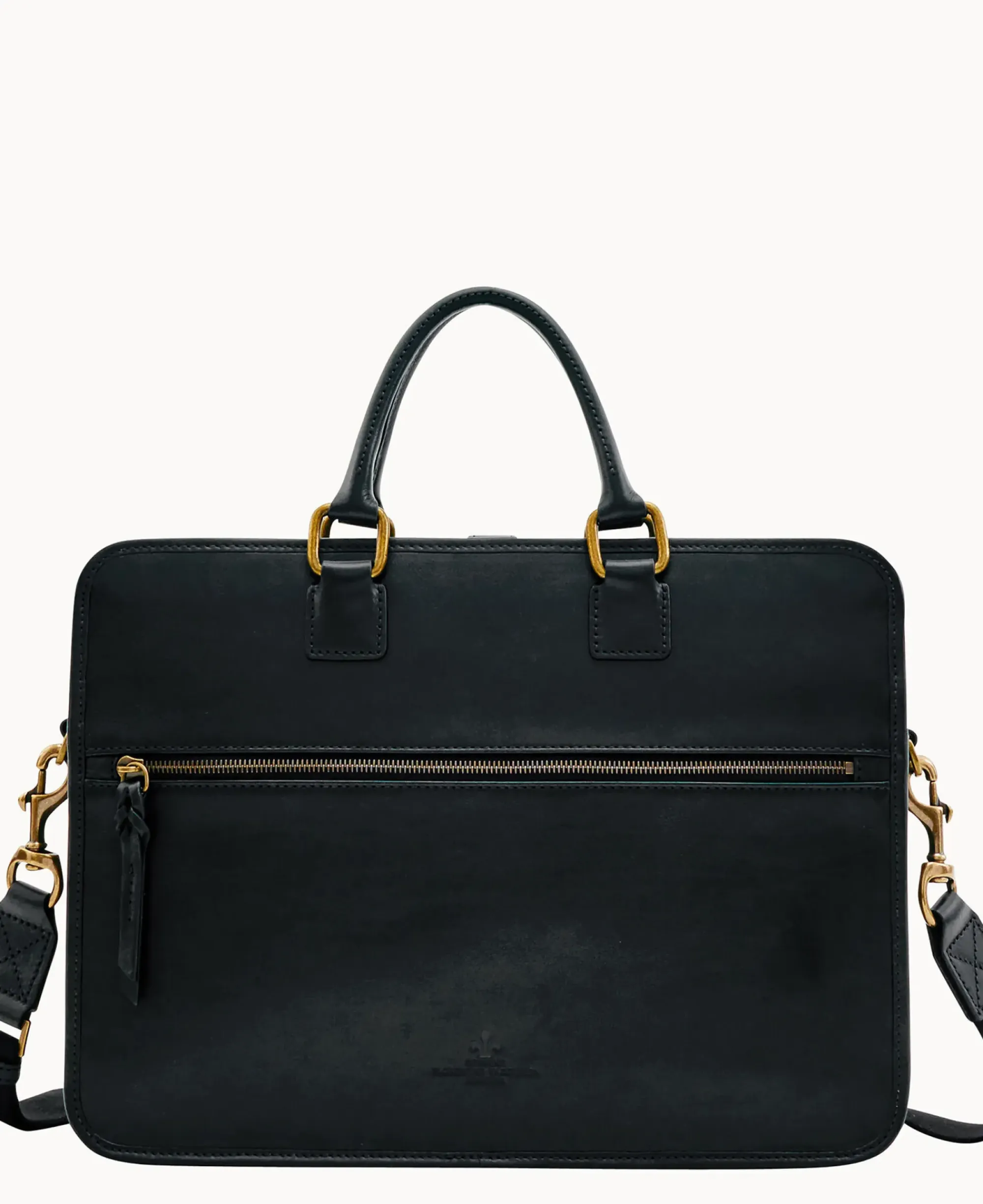 Dooney & Bourke The Florentine Collection|Smooth Leather<Florentine Brooklyn Briefcase Black