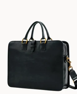 Dooney & Bourke The Florentine Collection|Smooth Leather<Florentine Brooklyn Briefcase Black