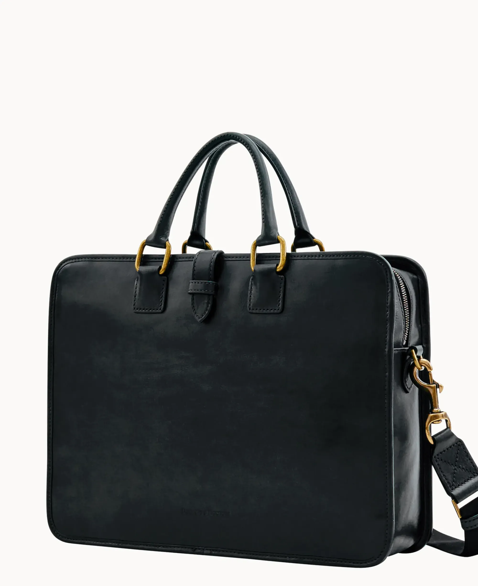 Dooney & Bourke The Florentine Collection|Smooth Leather<Florentine Brooklyn Briefcase Black