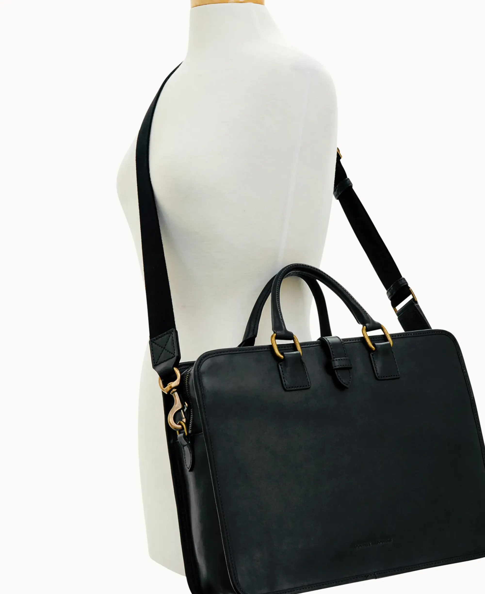 Dooney & Bourke The Florentine Collection|Smooth Leather<Florentine Brooklyn Briefcase Black