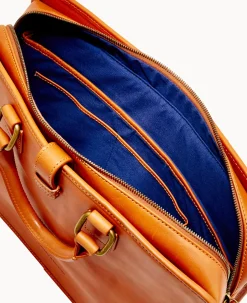 Dooney & Bourke The Florentine Collection|Smooth Leather<Florentine Brooklyn Briefcase Natural