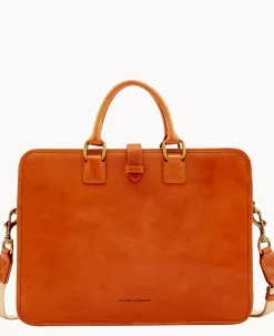 Dooney & Bourke The Florentine Collection|Smooth Leather<Florentine Brooklyn Briefcase Natural