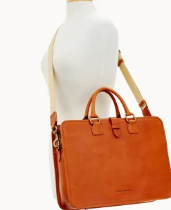 Dooney & Bourke The Florentine Collection|Smooth Leather<Florentine Brooklyn Briefcase Natural
