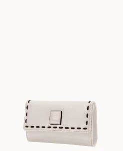 Dooney & Bourke The Florentine Collection|Grab and Go<Florentine Checkbook Organizer Ecru