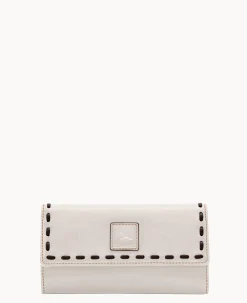 Dooney & Bourke The Florentine Collection|Grab and Go<Florentine Checkbook Organizer Ecru