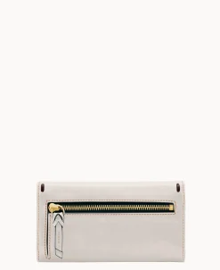 Dooney & Bourke The Florentine Collection|Grab and Go<Florentine Checkbook Organizer Ecru