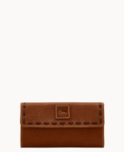 Dooney & Bourke The Florentine Collection|Grab and Go<Florentine Continental Clutch Chestnut