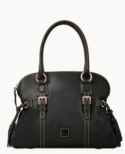 Dooney & Bourke The Florentine Collection|Picnic in the Park<Florentine Domed Buckle Satchel Black Black