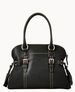 Dooney & Bourke The Florentine Collection|Picnic in the Park<Florentine Domed Buckle Satchel Black Black
