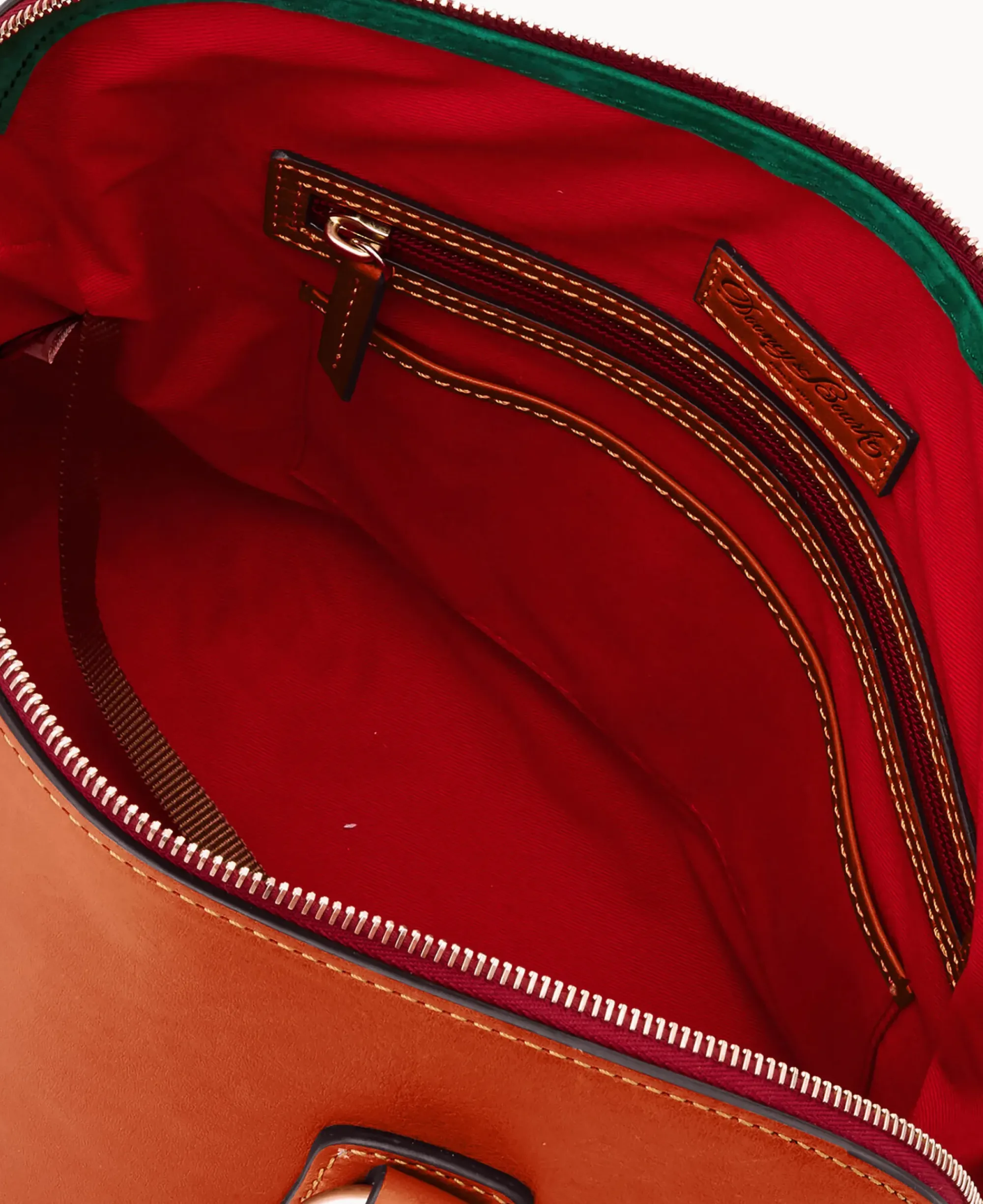 Dooney & Bourke The Florentine Collection|Picnic in the Park<Florentine Domed Buckle Satchel Natural