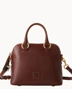 Dooney & Bourke The Florentine Collection|Picnic in the Park<Florentine Domed Satchel Chestnut