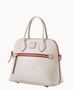 Dooney & Bourke The Florentine Collection|Picnic in the Park<Florentine Domed Satchel Ecru