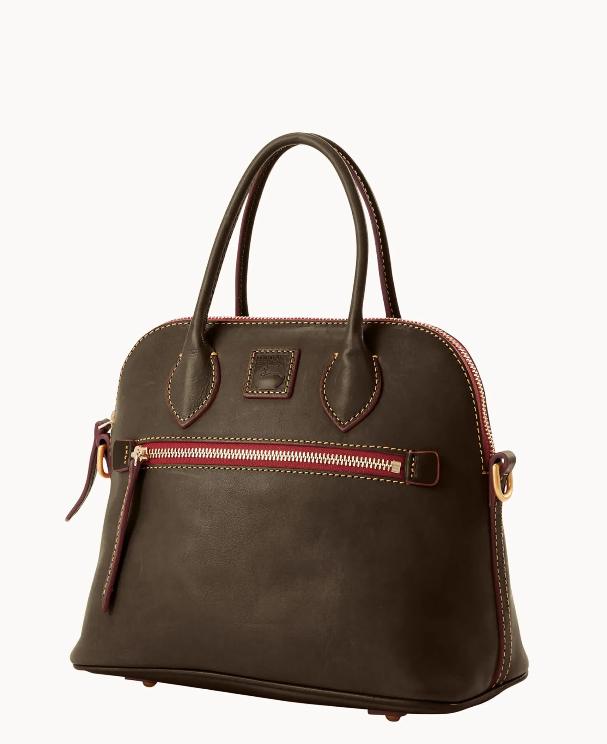 Dooney & Bourke The Florentine Collection|Picnic in the Park<Florentine Domed Satchel Brown Tmoro