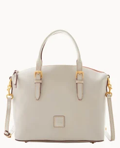 Dooney & Bourke The Florentine Collection|Picnic in the Park<Florentine Domed Satchel Ecru