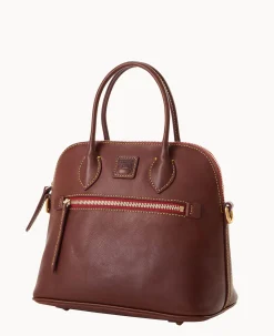 Dooney & Bourke The Florentine Collection|Picnic in the Park<Florentine Domed Satchel Chestnut
