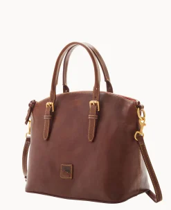 Dooney & Bourke The Florentine Collection|Picnic in the Park<Florentine Domed Satchel Chestnut