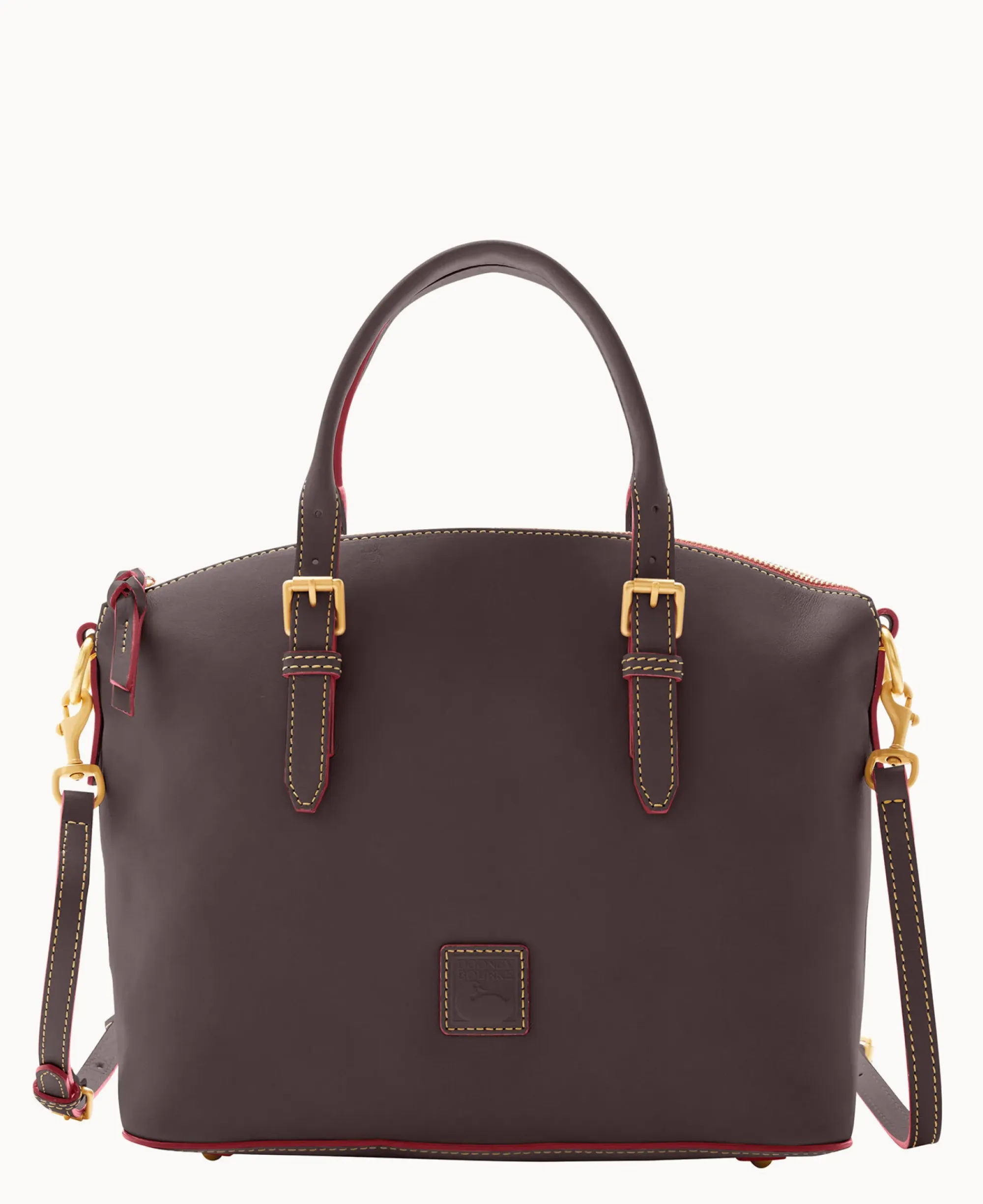 Dooney & Bourke The Florentine Collection|Picnic in the Park<Florentine Domed Satchel Brown Tmoro