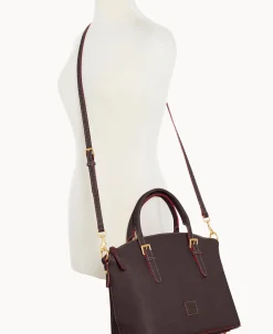 Dooney & Bourke The Florentine Collection|Picnic in the Park<Florentine Domed Satchel Brown Tmoro