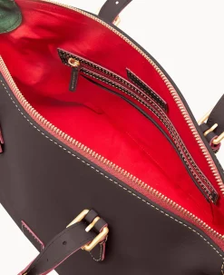 Dooney & Bourke The Florentine Collection|Picnic in the Park<Florentine Domed Satchel Brown Tmoro