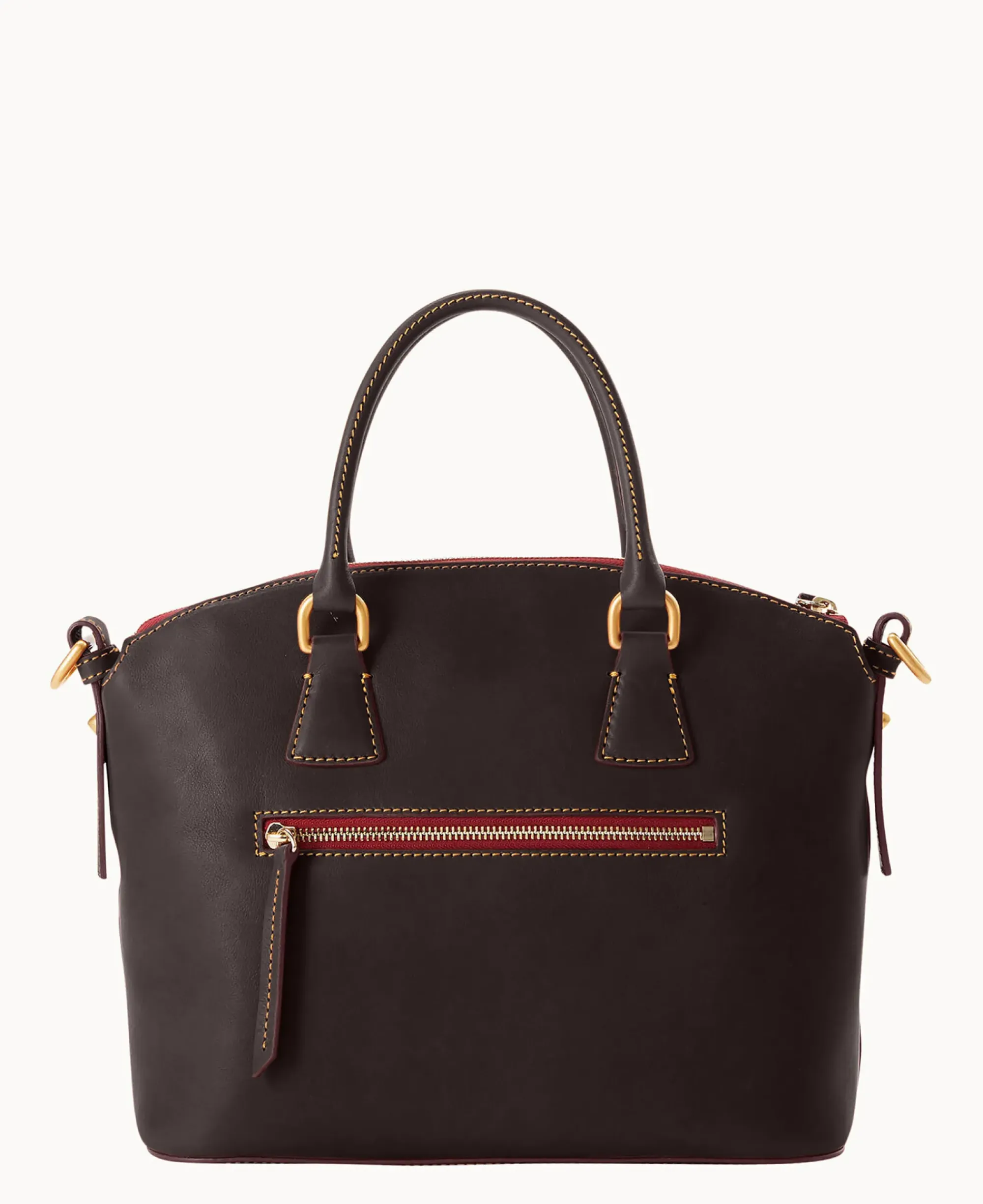 Dooney & Bourke The Florentine Collection|Picnic in the Park<Florentine Domed Satchel Brown Tmoro