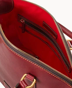 Dooney & Bourke The Florentine Collection|Picnic in the Park<Florentine Domed Satchel Bordeaux