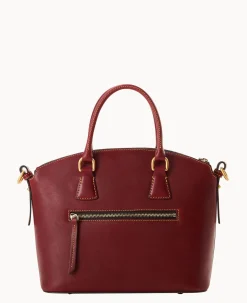 Dooney & Bourke The Florentine Collection|Picnic in the Park<Florentine Domed Satchel Bordeaux