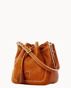 Dooney & Bourke The Florentine Collection|Smooth Leather<Florentine Drawstring Natural
