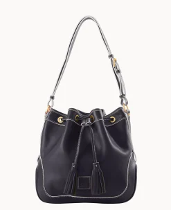 Dooney & Bourke The Florentine Collection|Smooth Leather<Florentine Drawstring Navy