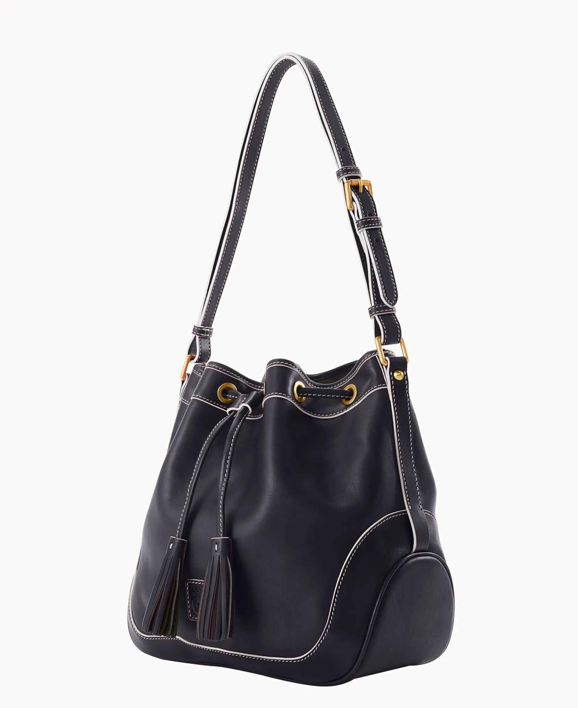 Dooney & Bourke The Florentine Collection|Smooth Leather<Florentine Drawstring Navy