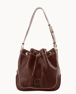Dooney & Bourke The Florentine Collection|Smooth Leather<Florentine Drawstring Chestnut