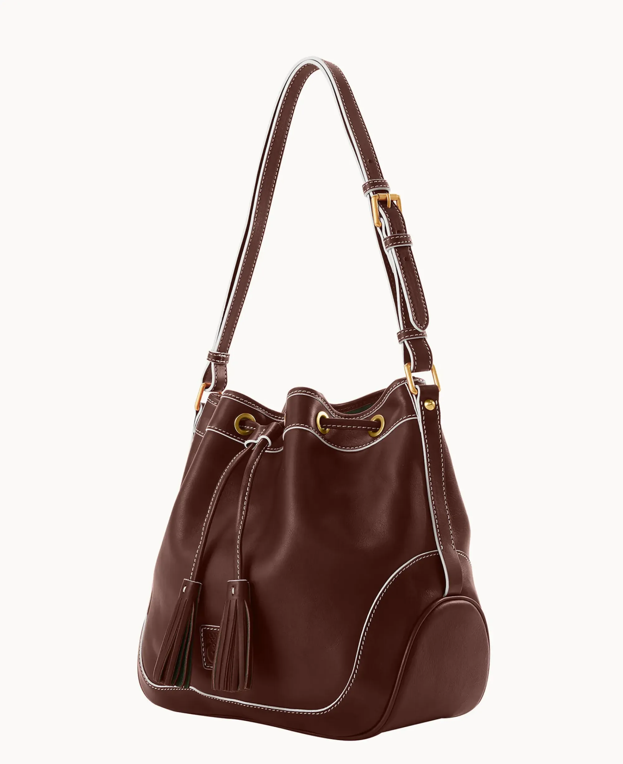 Dooney & Bourke The Florentine Collection|Smooth Leather<Florentine Drawstring Chestnut