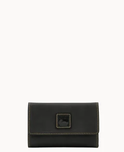 Dooney & Bourke The Florentine Collection|Grab and Go<Florentine Flap Wallet Black Black