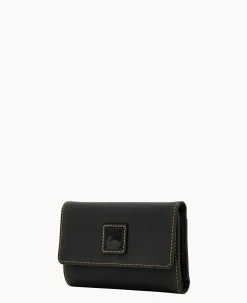 Dooney & Bourke The Florentine Collection|Grab and Go<Florentine Flap Wallet Black Black