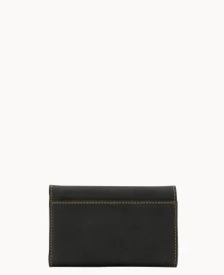 Dooney & Bourke The Florentine Collection|Grab and Go<Florentine Flap Wallet Black Black