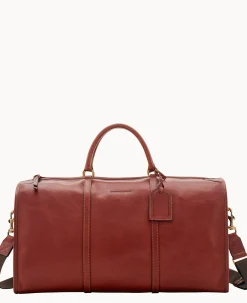 Dooney & Bourke The Florentine Collection|Ready For the Getaway<Florentine Gym Bag Chestnut