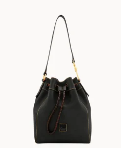 Dooney & Bourke The Florentine Collection|Smooth Leather<Florentine Hattie Drawstring Black Black