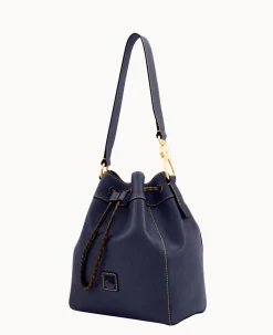 Dooney & Bourke The Florentine Collection|Smooth Leather<Florentine Hattie Drawstring Navy