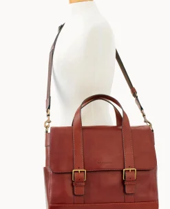 Dooney & Bourke The Florentine Collection|Smooth Leather<Florentine Hunter Messenger Chestnut