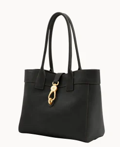 Dooney & Bourke The Florentine Collection|Ready For the Getaway<Florentine Large Amelie Shoulder Bag Black Black