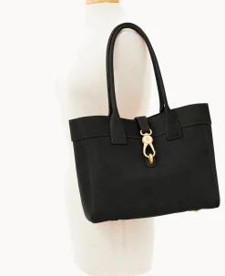 Dooney & Bourke The Florentine Collection|Ready For the Getaway<Florentine Large Amelie Shoulder Bag Black Black