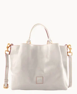 Dooney & Bourke The Florentine Collection|Picnic in the Park<Florentine Large Barlow Ecru