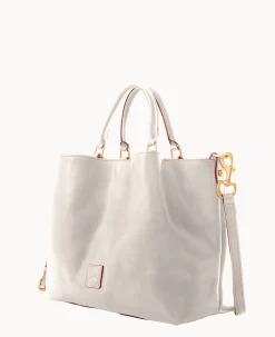 Dooney & Bourke The Florentine Collection|Picnic in the Park<Florentine Large Barlow Ecru