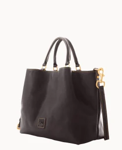 Dooney & Bourke The Florentine Collection|Picnic in the Park<Florentine Large Barlow Black Black