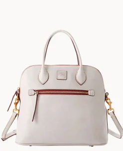 Dooney & Bourke The Florentine Collection|Picnic in the Park<Florentine Large Domed Satchel Ecru