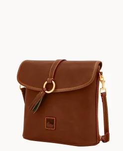 Dooney & Bourke The Florentine Collection|Smooth Leather<Florentine Large Dottie Crossbody Chestnut