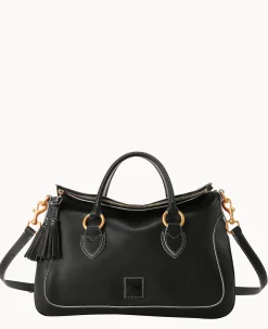 Dooney & Bourke The Florentine Collection|Smooth Leather<Florentine Large Satchel Black