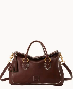 Dooney & Bourke The Florentine Collection|Smooth Leather<Florentine Large Satchel Chestnut